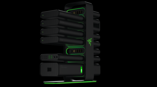 Razer's Project Christine was a modular framework allowing easy integration of CPU, GPU, and HDD (Source: Razer)