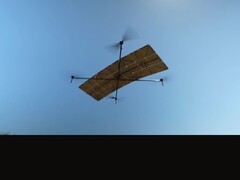 The first version of the solar powered drone