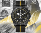 The Tudor Pelagos FXD Chrono Yellow (pictured) features a proprietary 43mm matte-finished carbon-composite case. (Image source: Tudor)