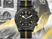 The Tudor Pelagos FXD Chrono Yellow (pictured) features a proprietary 43mm matte-finished carbon-composite case. (Image source: Tudor)