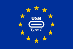 The EU will require most electronics to have USB-C charging by December 28, 2024. (Image via Wikicommons w/ edits)