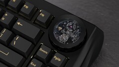 WS Nama wireless mechanical keyboard Noir Eclipse tourbillion movement. (Image source: Wuque Studio)
