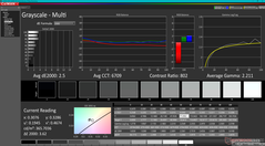 Grayscale after calibration (vs sRGB)