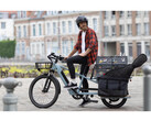 A new Elops cargo e-bike, the R500E Longtail, is now available from Decathlon in Europe. (Image source: Decathlon)