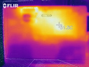 Thermal imaging of the bottom case under load