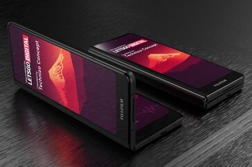 Technizo Concept presents some Fujifilm foldable renders in partnership with LetsGoDigital. (Source: USPTO via LetsGoDigital)