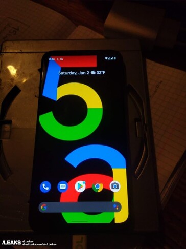 "Pixel 5a." (Image source: SlashLeaks)