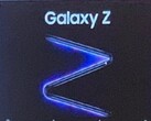 A closer look at the poster of the Samsung Galaxy Z. (Image source: Weibo via GSMArena)