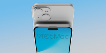 iPhone 15 Plus render. (Image Source: 9to5Mac)