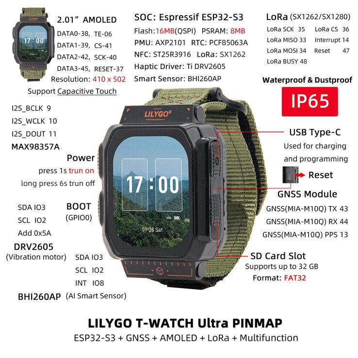 The Lilygo T-Watch Ultra