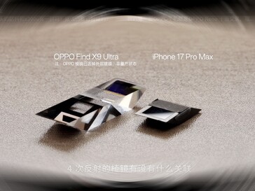 The iPhone 17 Pro's 4x periscope zoom camera looks tiny here.