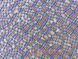 Matte RGB overlay is noticeably grainier than most other displays
