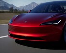 The front of the refreshed Tesla Model 3 is one of the most drastic changes to the vehicle's aesthetics. (Image source: Tesla)