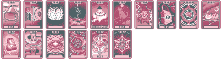 Pictured: Trap Card sprite sheet (Image Source: Virtualized)