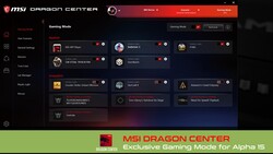 MSI Dragon Center's Gaming Mode offers per-game optimization. (Image Source: MSI)