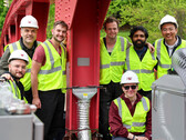Members of the UMass Amherst and MIT research team at the repair site in Great Barrington (Image source: UMass Amherst)