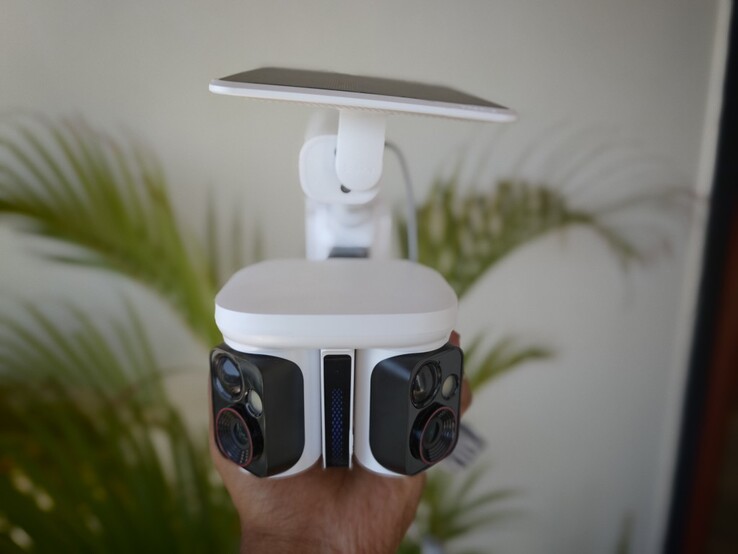 The Baseus X1 Pro security camera with a built-in 3 W solar panel