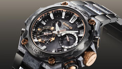 The Casio G-Shock MRG-B2000JS-1AJR (pictured) features a band and bezel treated with a Diamond-like Carbon (DLC) coating. (Image source: Casio)
