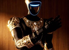 Caviar treats the Unitree G1 humanoid robot to a luxurious makeover with a black and gold look (Image source: Caviar)