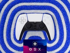 DualSense PS5 controller haptic feedback with DSX logo (Image source: Sony PlayStation, Steam with edits)