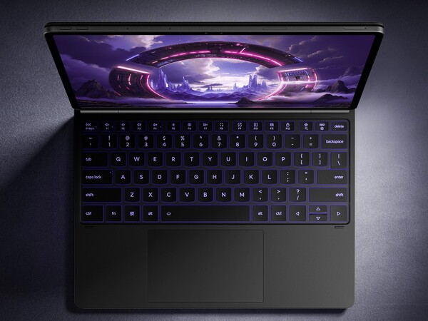 The Lenovo Y900 13's optional keyboard has RGB backlight and a trackpad.