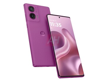 Unofficial image of Cattleya Orchid color option for the Moto G96. (Image source: Android Headlines)