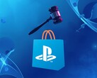 PlayStation Store logo shown under gavel
