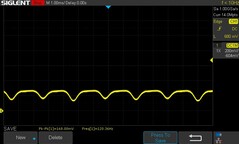 25% brightness: 120.36 Hz DC dimming