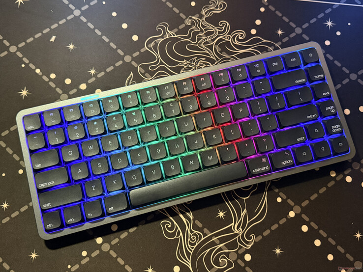 The Akko Air 01 with RGB lights on