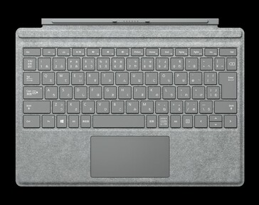 Alcantara-covered Surface Pro keyboard. (Image source: Microsoft)