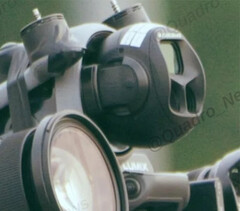 The Mavic 4 is expected to feature an overhauled camera housing. (Image source: via @Quadro_News)