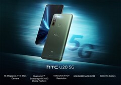 The new HTC U20 5G is the company's first 5G handset. (Image: HTC)