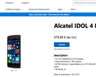 Windows Store listing for the German version of the Idol 4 Pro. (Source: AAWP)