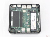 The Cubi NUC 3MG is one of the smallest mini PCs supporting up to 128 GB of removable memory