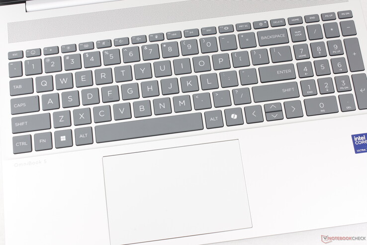 The clickpad is decent in sized (12.5 x 8 cm) with relatively soft and quiet feedback when pressed