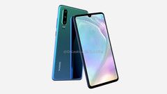 Renders of the Huawei P30. (Source; Onleaks and 91Mobiles)