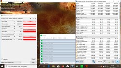 System information during a FurMark & Prime95 combined stress test