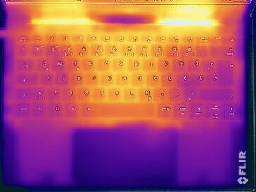 Surface temperatures stress test (top side)