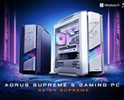 Supreme 5 available in black and "ICE" white color options depending on the configuration (Image source: Gigabyte)