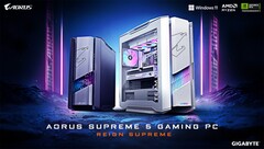 Supreme 5 available in black and &quot;ICE&quot; white color options depending on the configuration (Image source: Gigabyte)
