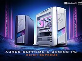 Supreme 5 available in black and "ICE" white color options depending on the configuration (Image source: Gigabyte)