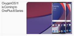 OnePlus has versions of Android 11 for the 8 series. (Source: OnePlus) 