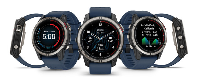 Garmin quatix 7 pro is a 16-day AMOLED solar watch with marine maps and remote boat piloting. (Image source: Garmin)