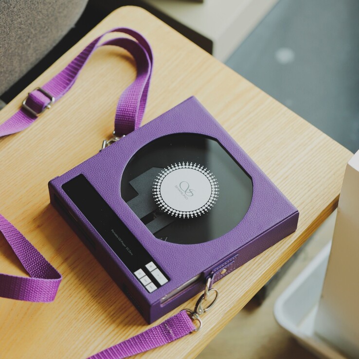 The optional PU leather carrying case for the Shanling EC Zero AKM portable CD player. (Image source: Shanling)