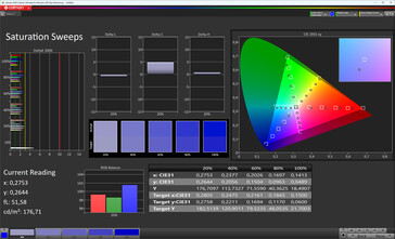 Saturation (profile: natural, white balance: adjusted, target color space: DCI-P3)