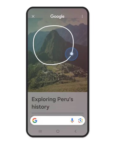 Circle to Search can be used to search for objects in photos or videos.