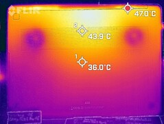 Heat development - bottom (load)