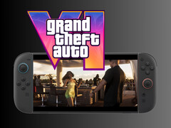 GTA 6 playing on Switch 2 mockup (Image source: Nintendo of America, Rockstar Games with edits)
