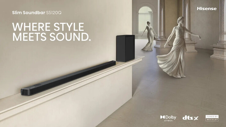 The Hisense S5120Q slim soundbar. (Image source: Hisense)
