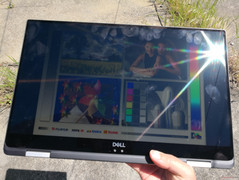 Outdoors under direct sunlight
